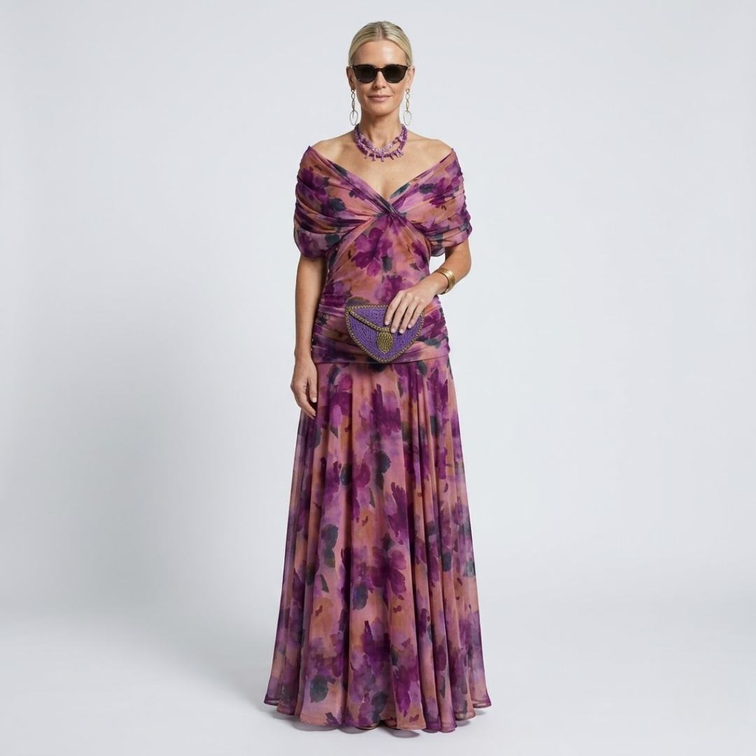 Margaret | Elegante Maxi-jurk met Flatterende Taille en Tijdloze Klasse