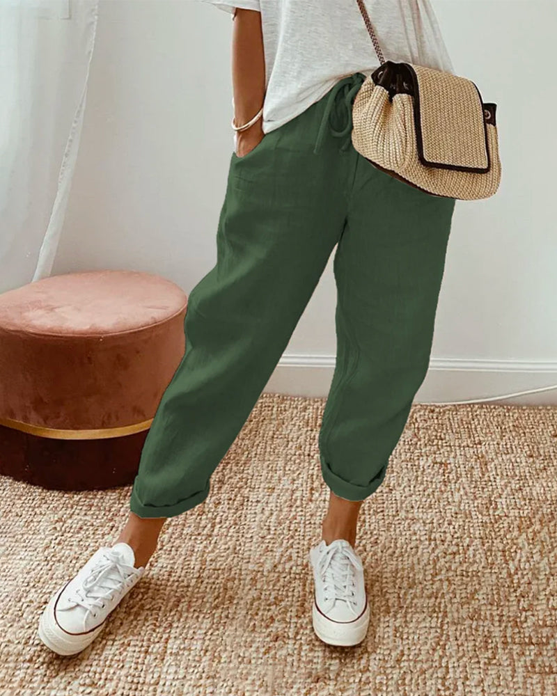 Sani | Casual Damesbroek met Ademend Comfort en Tijdloze Elegantie voor Elke Dag
