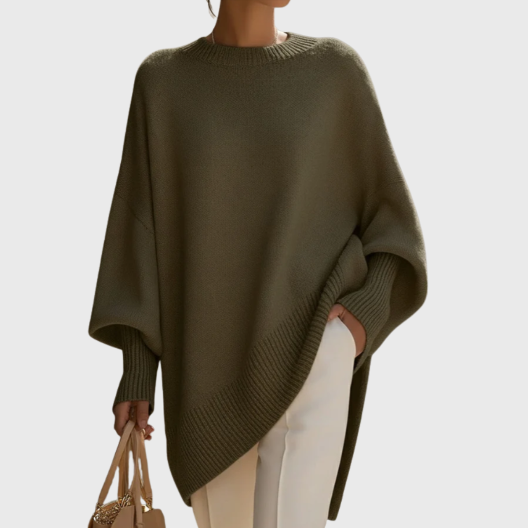 Roos™ – Elegante Oversized Poncho Trui