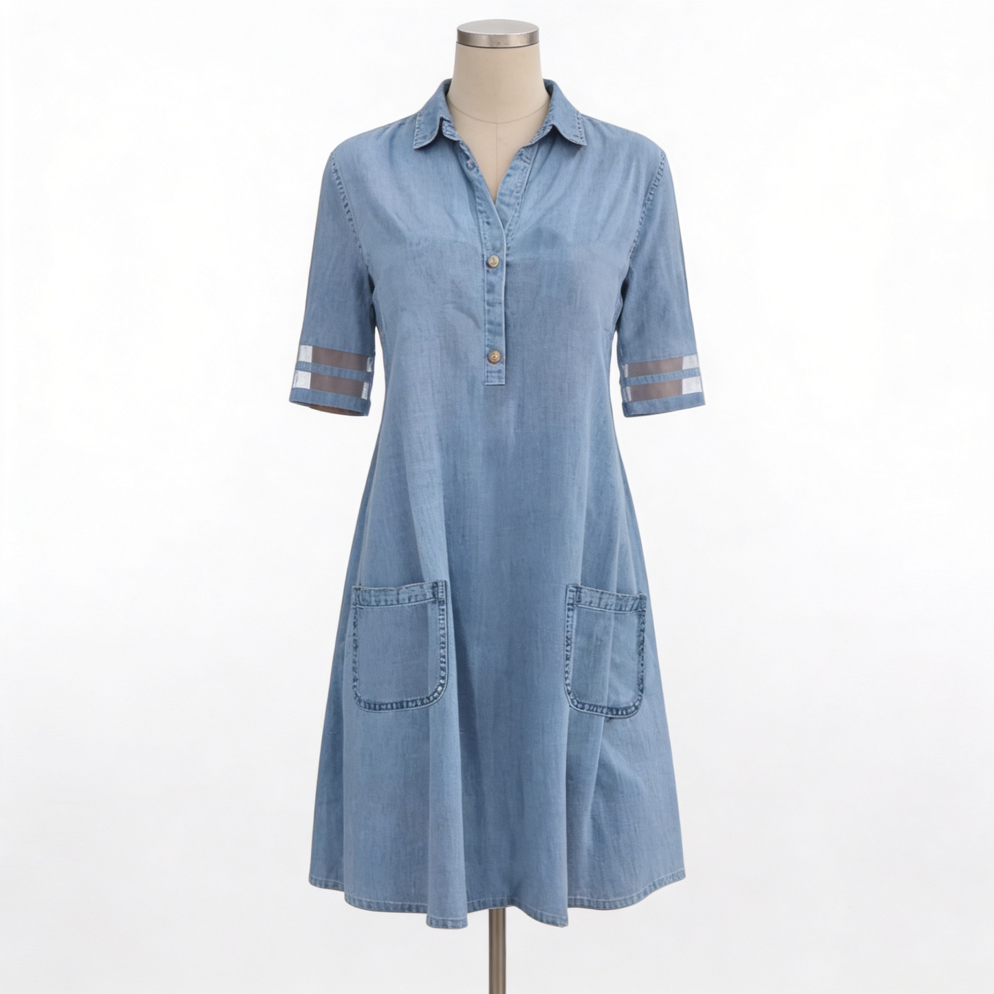 Simone | Elegante denim blousejurk