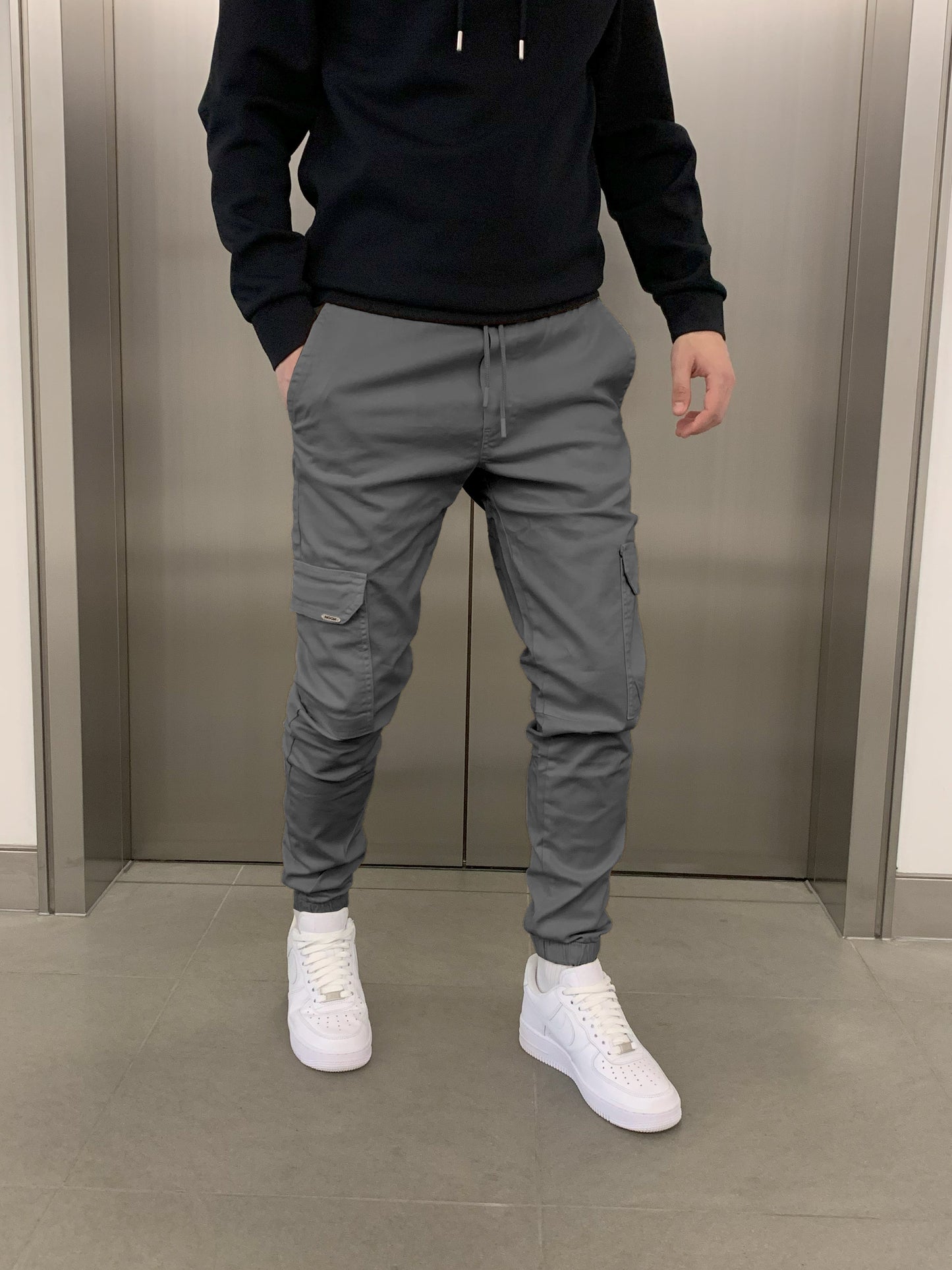 LARRY | CARGO BROEK JOGGINGPASVORM