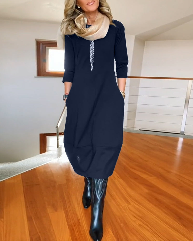 Tina | Elegante Maxi Jurk die het Silhouet Verfijnt en Dagelijks Comfort Biedt