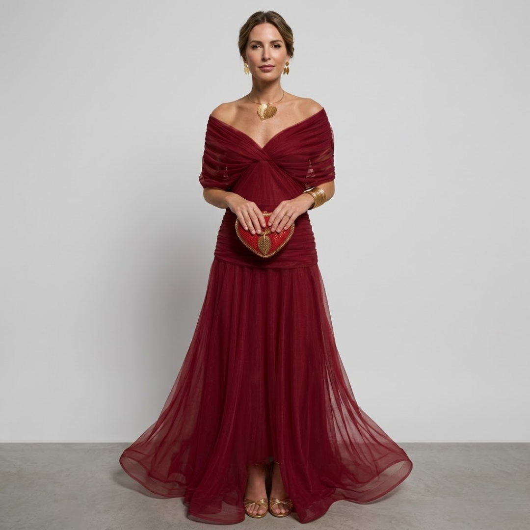 Margaret | Elegante Maxi-jurk met Flatterende Taille en Tijdloze Klasse