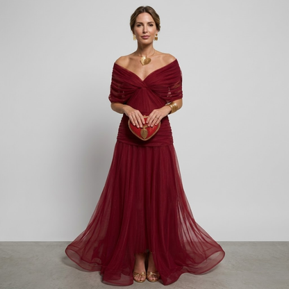 Margaret | Elegante Maxi-jurk met Flatterende Taille en Tijdloze Klasse