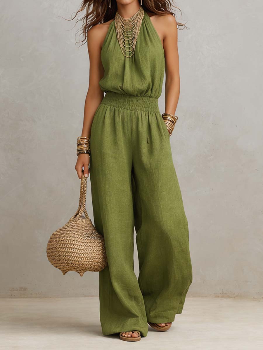 Valerie | Zomerse linnen jumpsuit