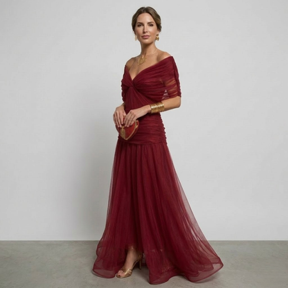 Margaret | Elegante Maxi-jurk met Flatterende Taille en Tijdloze Klasse