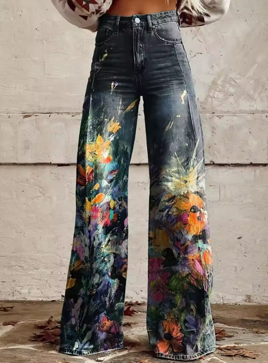 Poppy | Boho Chic Vloeiende en Comfortabele Broek