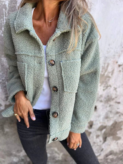 Olivia | Elegante Korte Jas met Revers en Chic