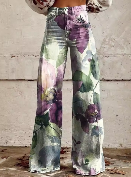 Alicia | Boho Vintage Broek met Unieke en Verfijnde Stijl