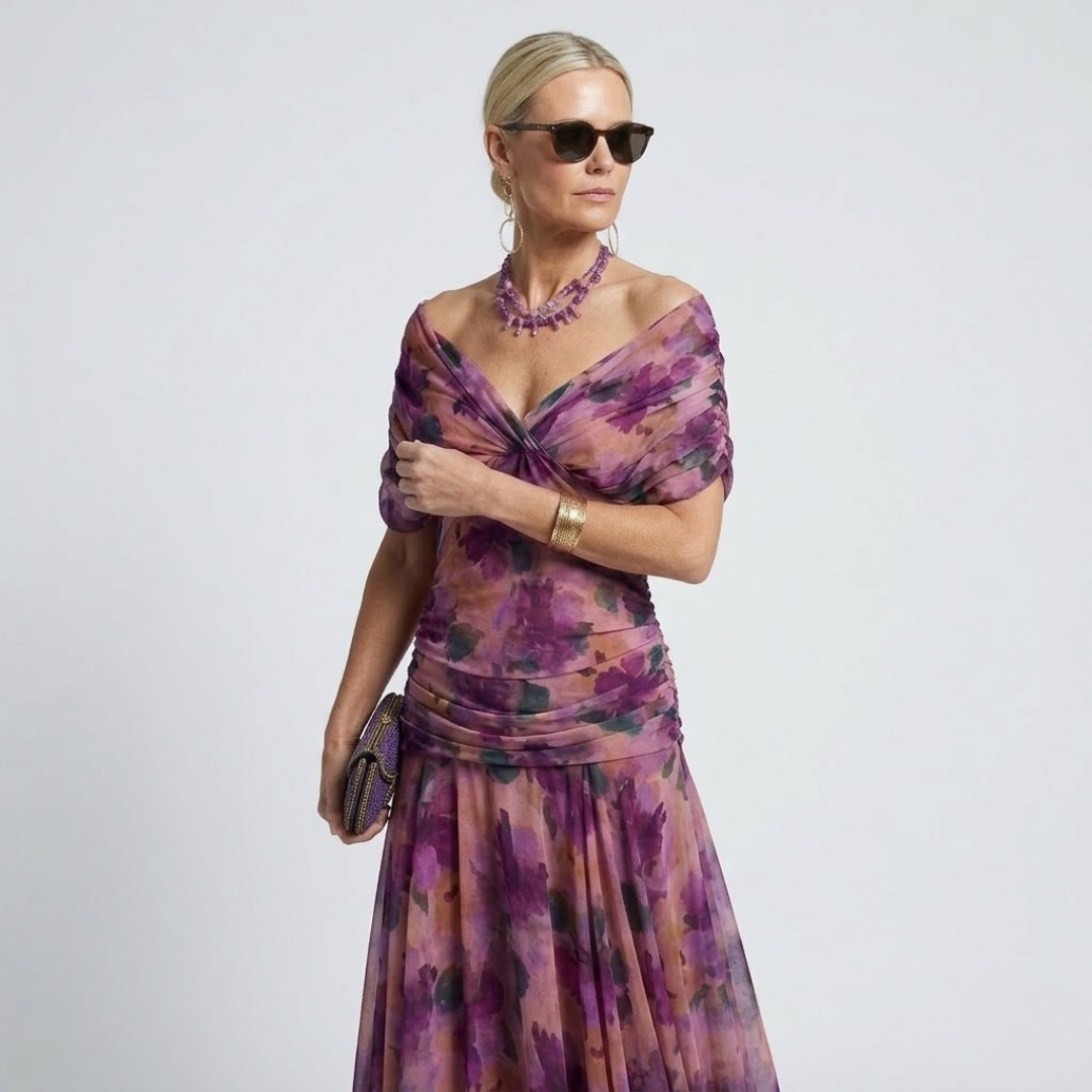 Margaret | Elegante Maxi-jurk met Flatterende Taille en Tijdloze Klasse