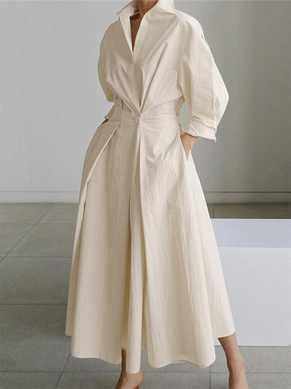 Daphne | Lange Elegante Jurk voor een Tijdloze en Verfijnde Stijl