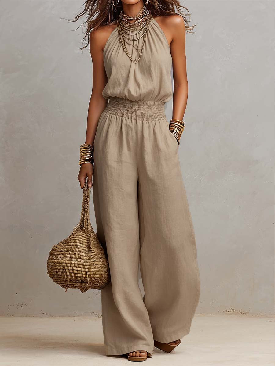 Valerie | Zomerse linnen jumpsuit