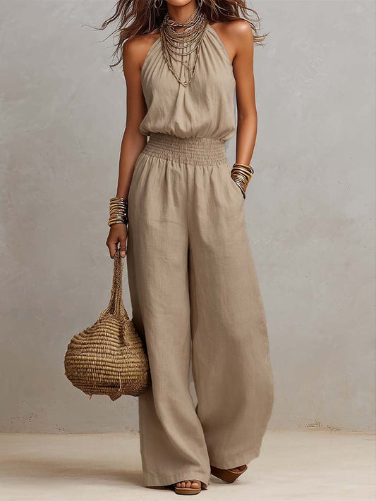 Valerie | Zomerse linnen jumpsuit