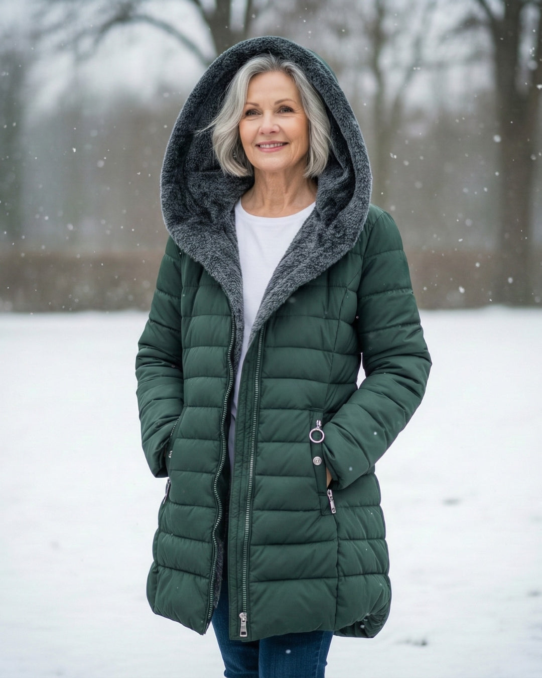 zoë | Pufferjas gevoerd met fleece