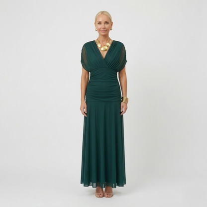 Margaret | Elegante Maxi-jurk met Flatterende Taille en Tijdloze Klasse