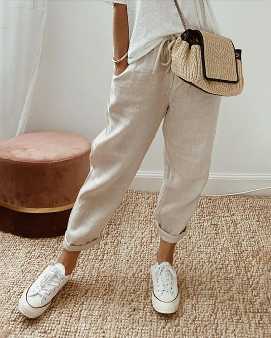 Sani | Casual Damesbroek met Ademend Comfort en Tijdloze Elegantie voor Elke Dag