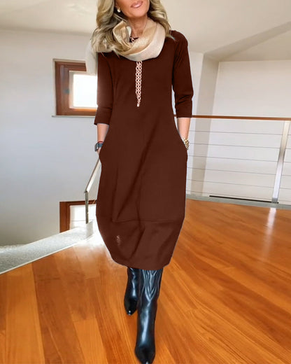 Tina | Elegante Maxi Jurk die het Silhouet Verfijnt en Dagelijks Comfort Biedt