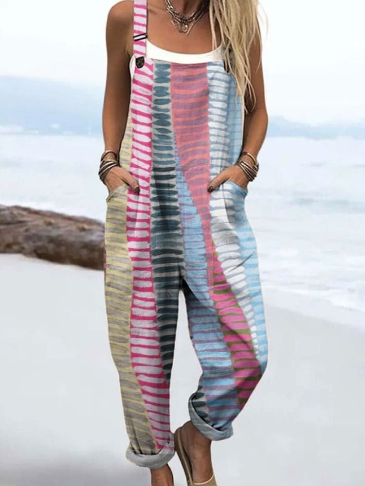 Boho Tuinbroek met Unieke Print – Comfort & Stijl