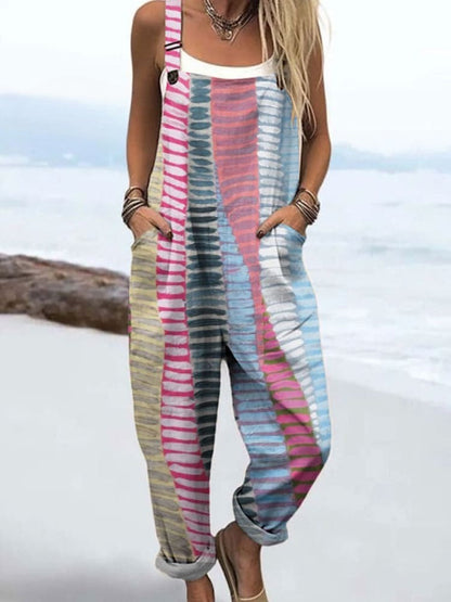 Boho Tuinbroek met Unieke Print – Comfort & Stijl