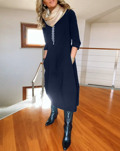 Tina | Elegante Maxi Jurk die het Silhouet Verfijnt en Dagelijks Comfort Biedt
