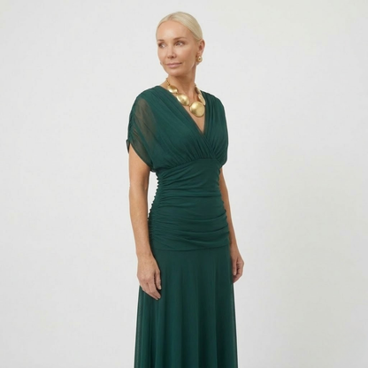 Margaret | Elegante Maxi-jurk met Flatterende Taille en Tijdloze Klasse