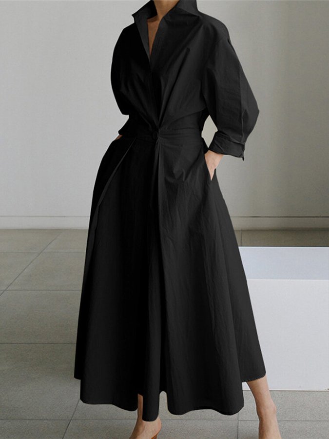 Daphne | Lange Elegante Jurk voor een Tijdloze en Verfijnde Stijl