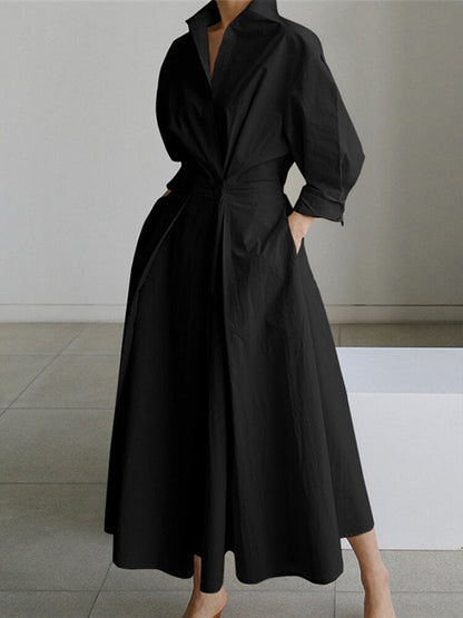 Daphne | Lange Elegante Jurk voor een Tijdloze en Verfijnde Stijl
