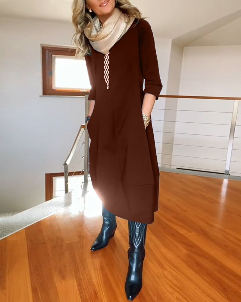 Tina | Elegante Maxi Jurk die het Silhouet Verfijnt en Dagelijks Comfort Biedt