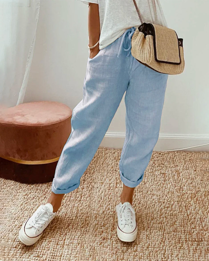 Sani | Casual Damesbroek met Ademend Comfort en Tijdloze Elegantie voor Elke Dag