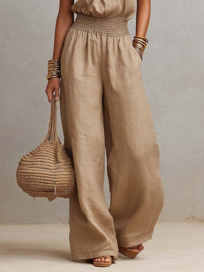 Valerie | Zomerse linnen jumpsuit