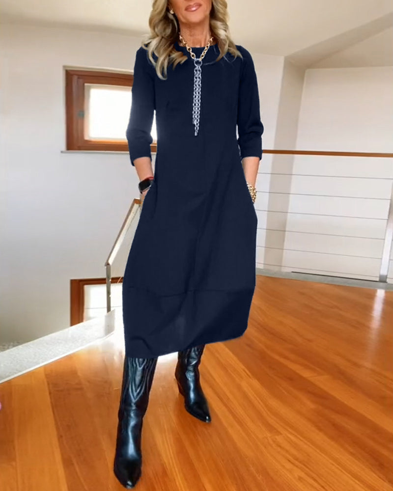 Tina | Elegante Maxi Jurk die het Silhouet Verfijnt en Dagelijks Comfort Biedt