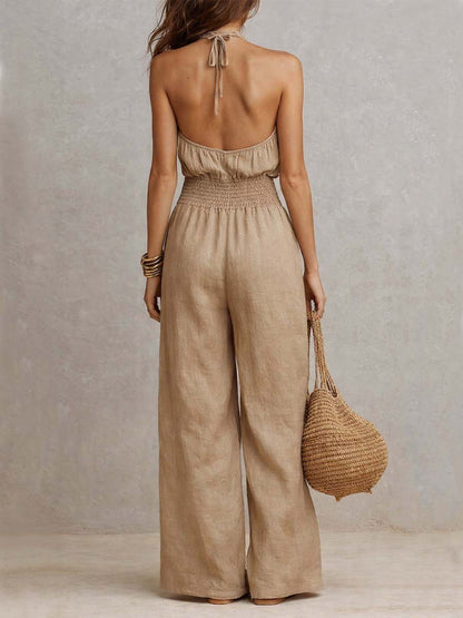 Valerie | Zomerse linnen jumpsuit