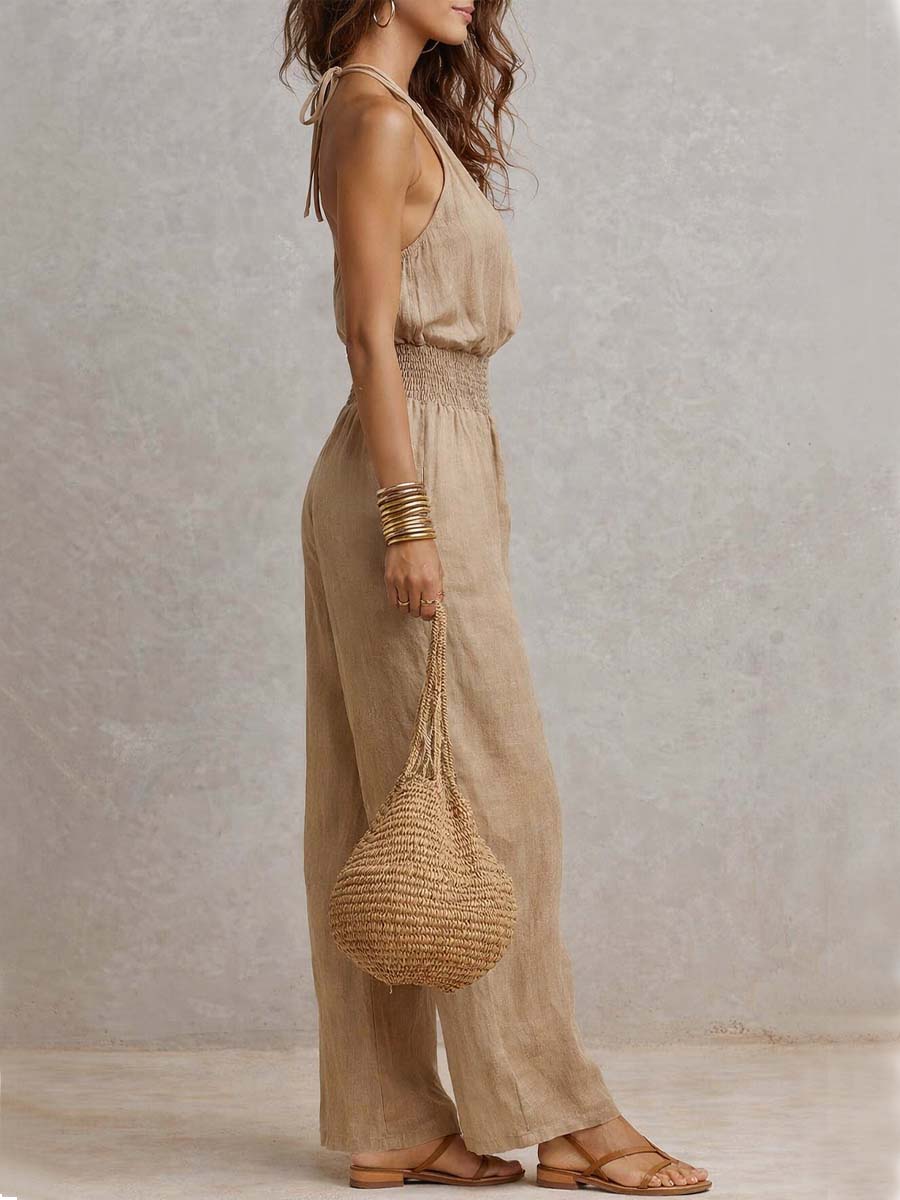 Valerie | Zomerse linnen jumpsuit