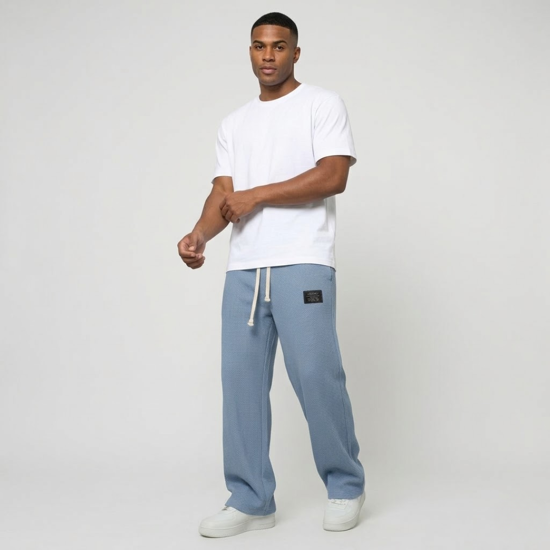 Dino | Comfortabele Wijde Broek voor Mannen met Verstelbare Taille