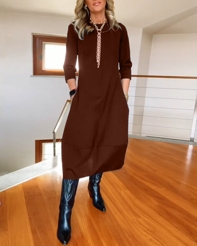 Tina | Elegante Maxi Jurk die het Silhouet Verfijnt en Dagelijks Comfort Biedt