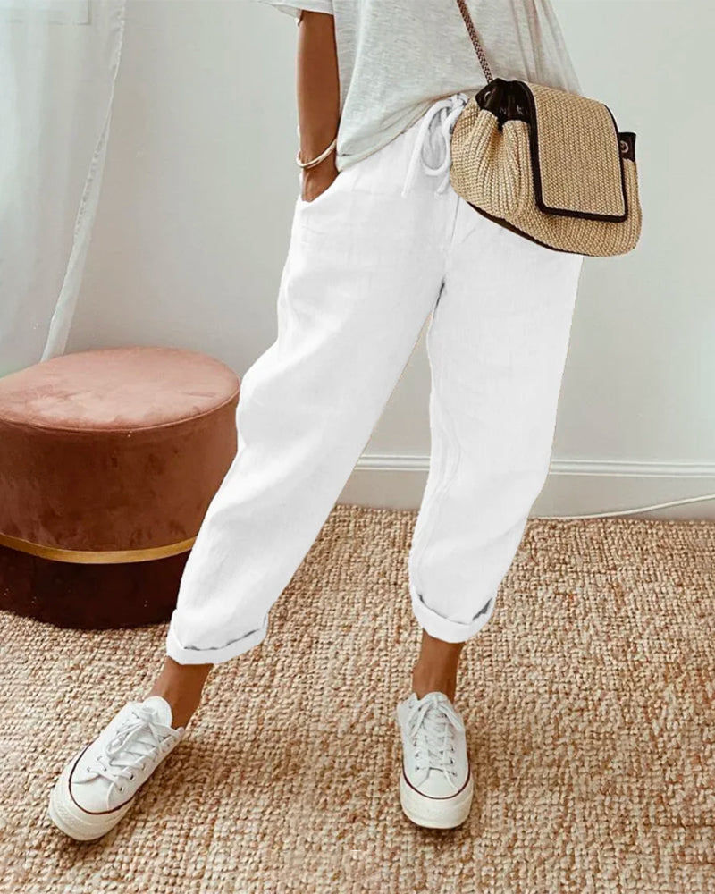 Sani | Casual Damesbroek met Ademend Comfort en Tijdloze Elegantie voor Elke Dag