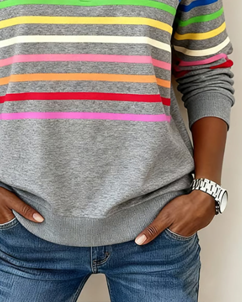 MIEKE | Casual Sweater met Comfort en Kleurrijke Stijl voor Elke Dag
