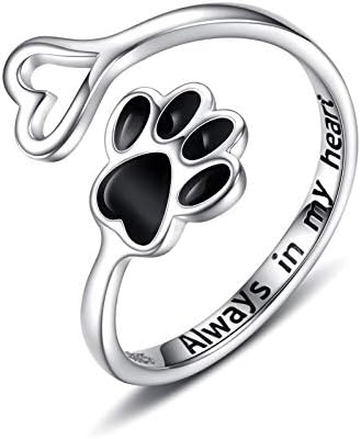 Pawlove ring met poot en hart