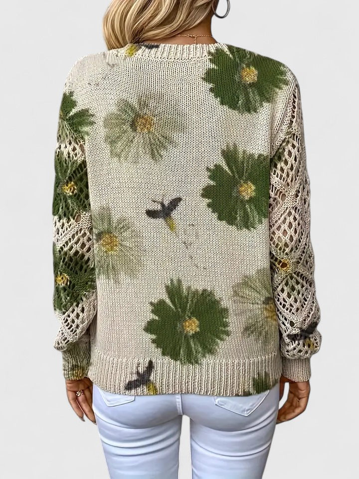 Naomi | Elegante trui met bloemendessin