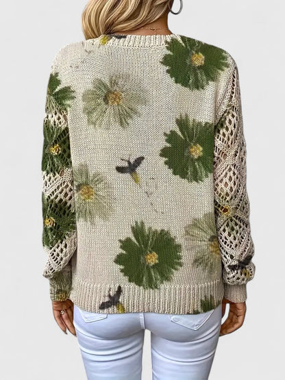 Naomi | Elegante trui met bloemendessin