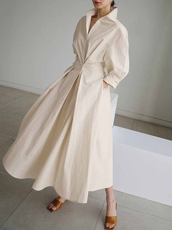 Daphne | Lange Elegante Jurk voor een Tijdloze en Verfijnde Stijl