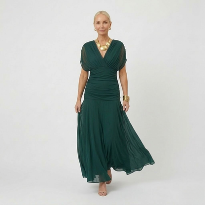 Margaret | Elegante Maxi-jurk met Flatterende Taille en Tijdloze Klasse