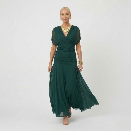 Margaret | Elegante Maxi-jurk met Flatterende Taille en Tijdloze Klasse