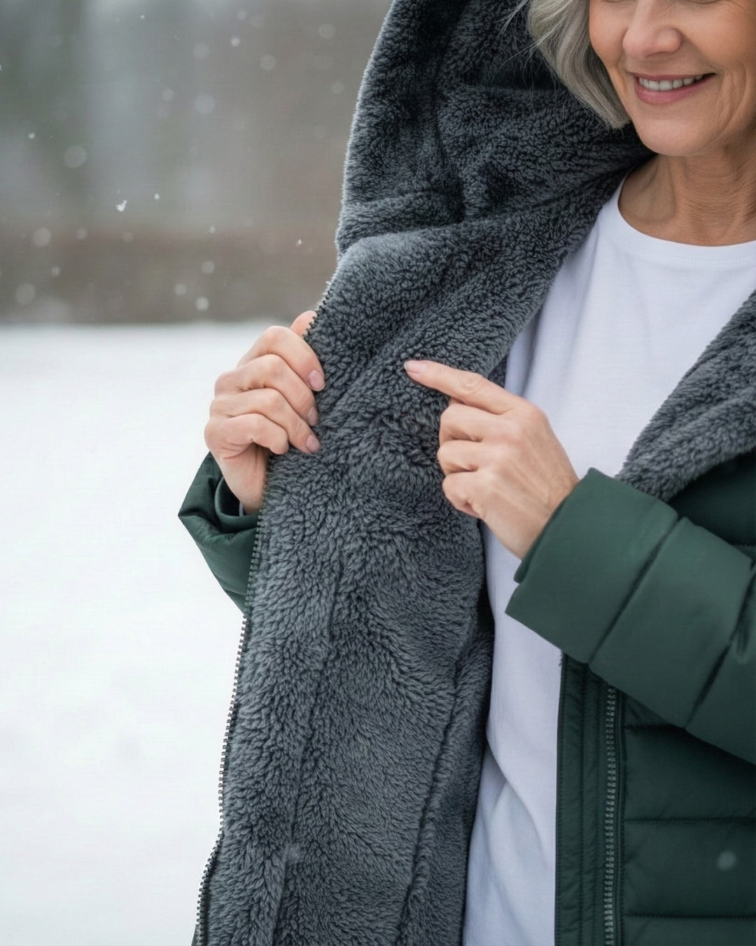zoë | Pufferjas gevoerd met fleece