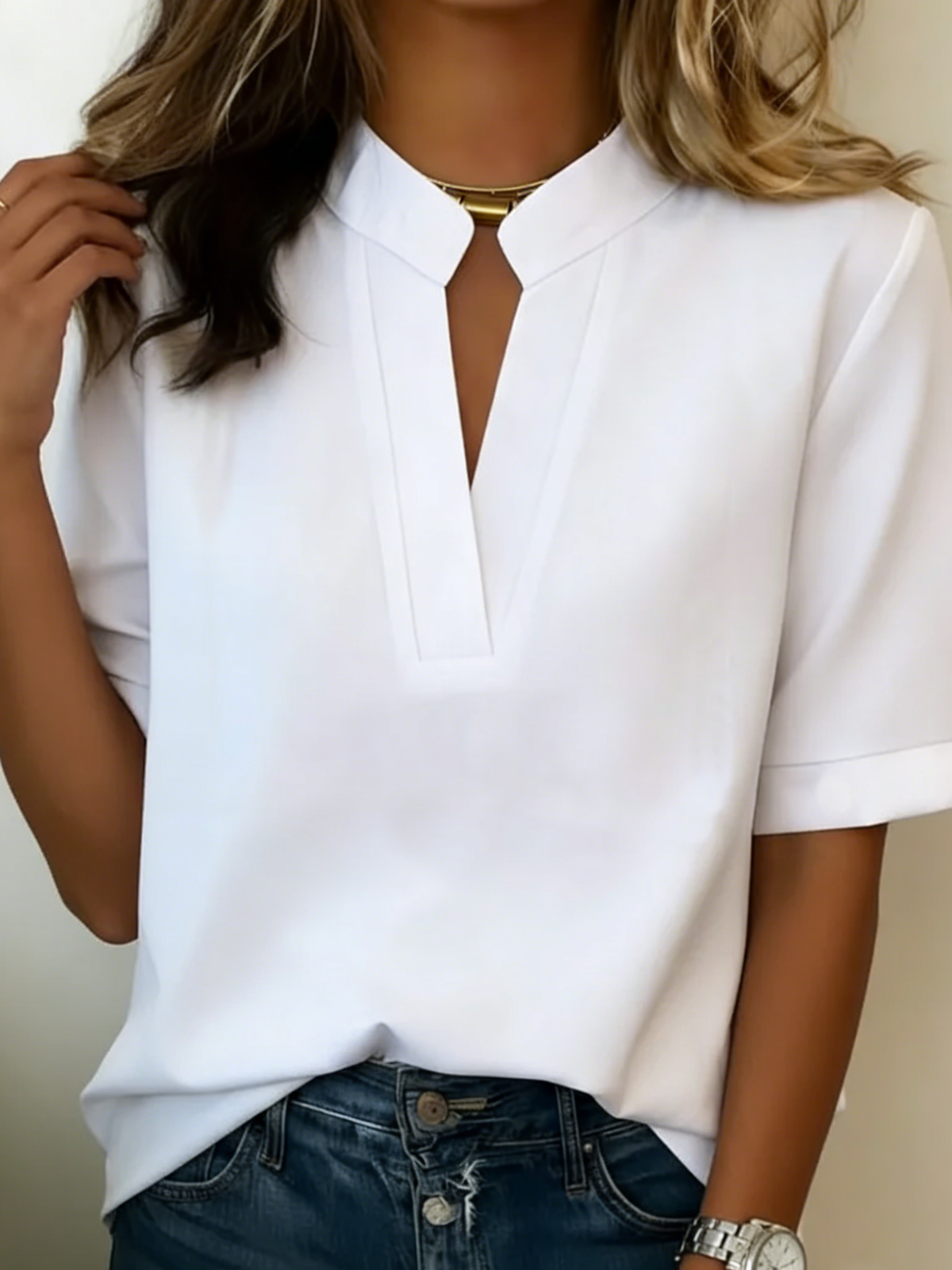 Karla | Elegante blouse met verfijnde kraag