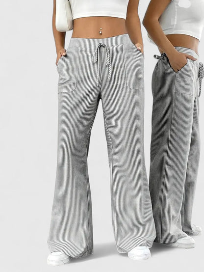 Monique | Ruime en comfortabele broeken met elegante details