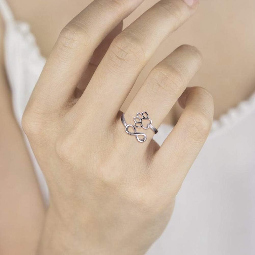 Pawlove ring met poot en hart
