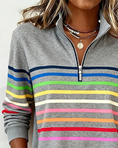 MIEKE | Casual Sweater met Comfort en Kleurrijke Stijl voor Elke Dag