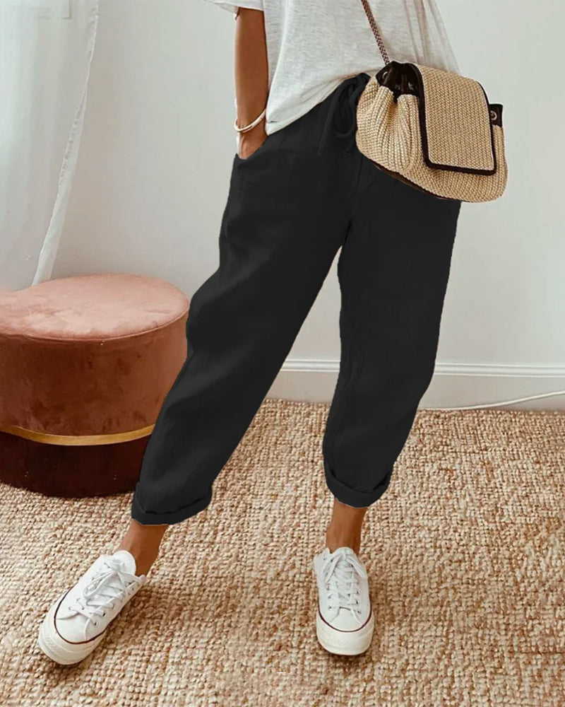 Sani | Casual Damesbroek met Ademend Comfort en Tijdloze Elegantie voor Elke Dag