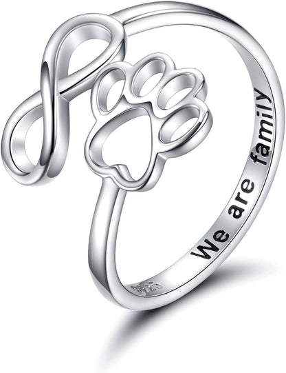 Pawlove ring met poot en hart